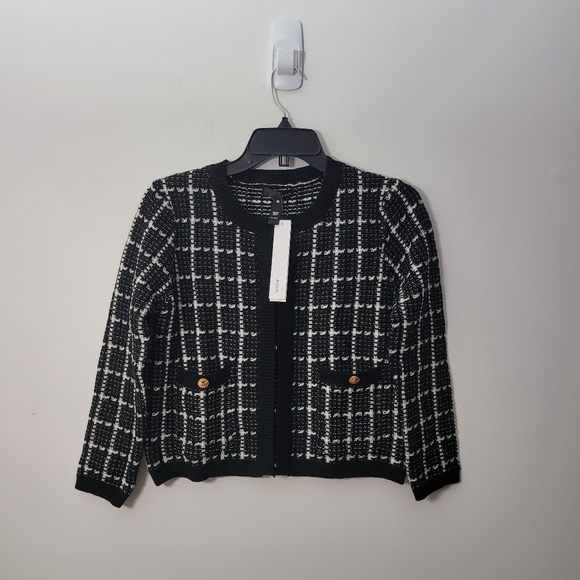 Sold- Aqua Tweed Cardigan - 100% Exclusive - Picture 2 of 10